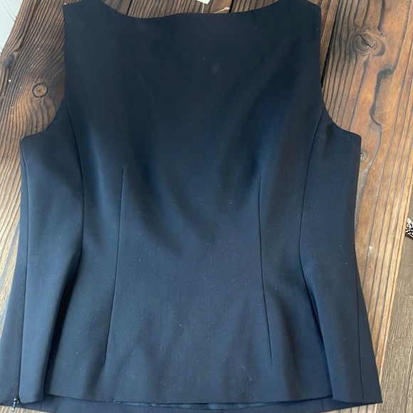 NWT Ann Taylor black stretch fitted trouser top - Picture 4 of 4